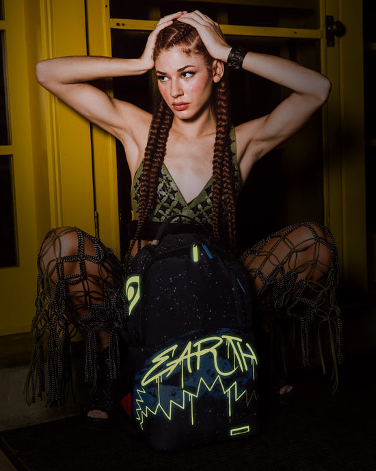 Sprayground EARTH DAY EVERY DAY GLOW SHARK BACKPACK