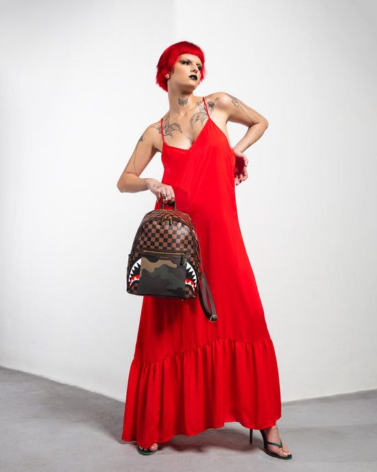 Sprayground EXTERIOR GOLD ZIP POCKET SHARKS IN PARIS SAVAGE BACKPACK