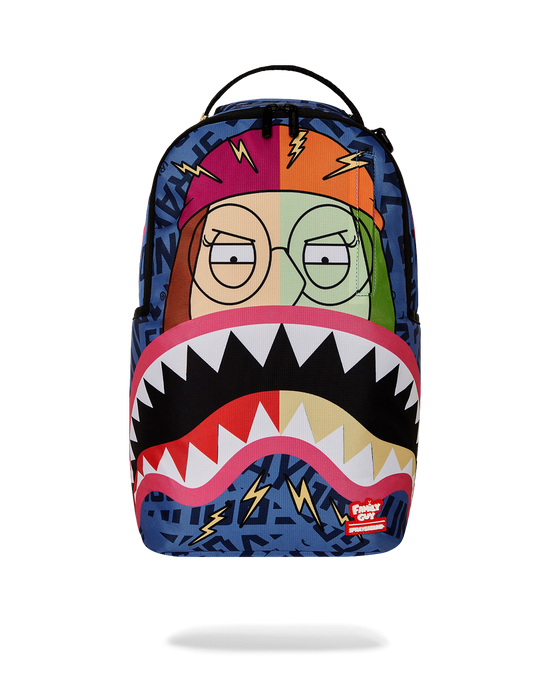 sprayground FAMILY GUY: MEG SHARK MOUTH DLXR BACKPACK