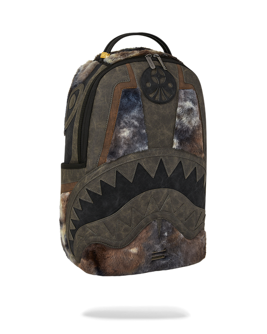 Sprayground FOUNDATION DAYS FUR COAT SHARK BACKPACK