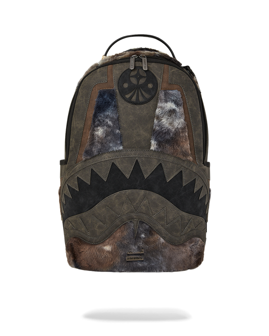 sprayground FOUNDATION DAYS FUR COAT SHARK BACKPACK
