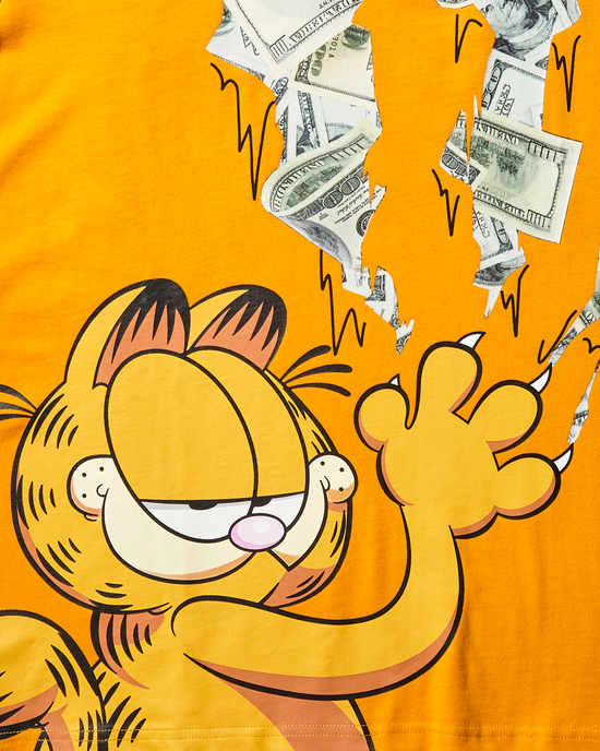 Sprayground GARFIELD CAT STRATCH GRAPHIC T-SHIRT (ORANGE)