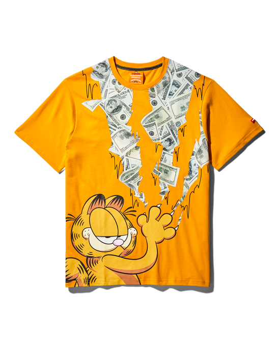 sprayground GARFIELD CAT STRATCH GRAPHIC T-SHIRT (ORANGE)