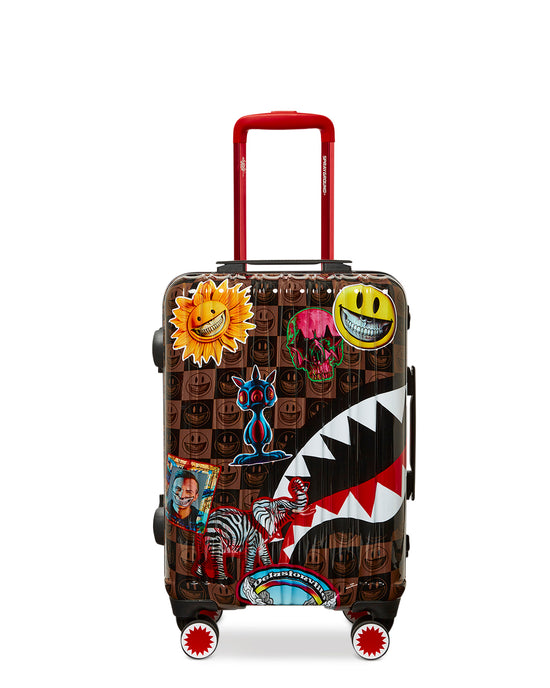 Sprayground GLOBAL MOGUL POPAGANDA RON ENGLISH EDITION HARDSHELL CARRY-ON LUGGAGE