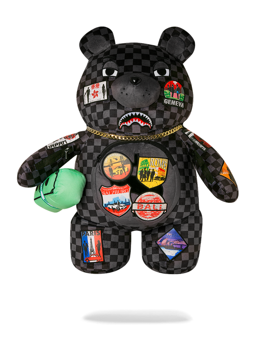 sprayground GLOBAL MOGUL UNLIMITED MILES MONEYBEAR TEDDYBEAR BACKPACK
