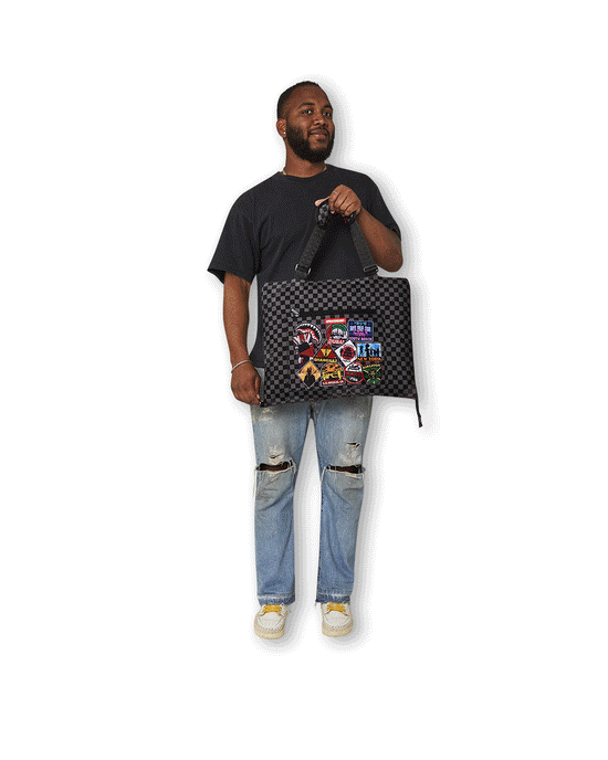 Sprayground GLOBAL MOGUL UNLIMITED MILES PACKABLE BEACH MAT BLANKET WATER RESISTANT CONVERTIBLE TOTE