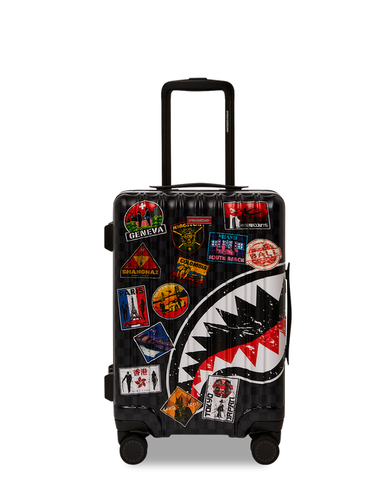 Sprayground GLOBAL MOGUL UNLIMITED MILES SHARKNAUTICS HARDSHELL CARRY-ON LUGGAGE