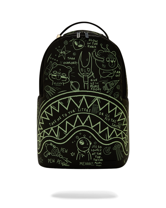 Sprayground GLOW THE SPACE BACKPACK (GLOW IN THE DARK EFFECT)