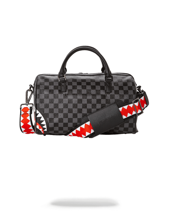 sprayground GREY CHECKERED SHARKS IN PARIS MINI DUFFLE
