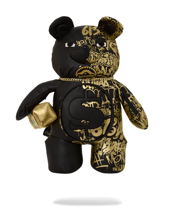sprayground HALF GRAFF GLIDE MONEYBEAR TEDDYBEAR BACKPACK
