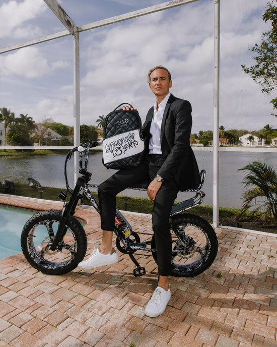 Sprayground HELLO MY NAME IS 15 YEARS QUILTED BACKPACK (SUPER RARE)