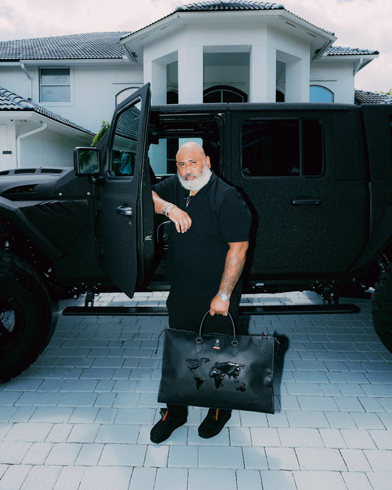 Sprayground JAMES FIRST CLASS GLOBAL TAKEOFF PYRAMID DUFFLE