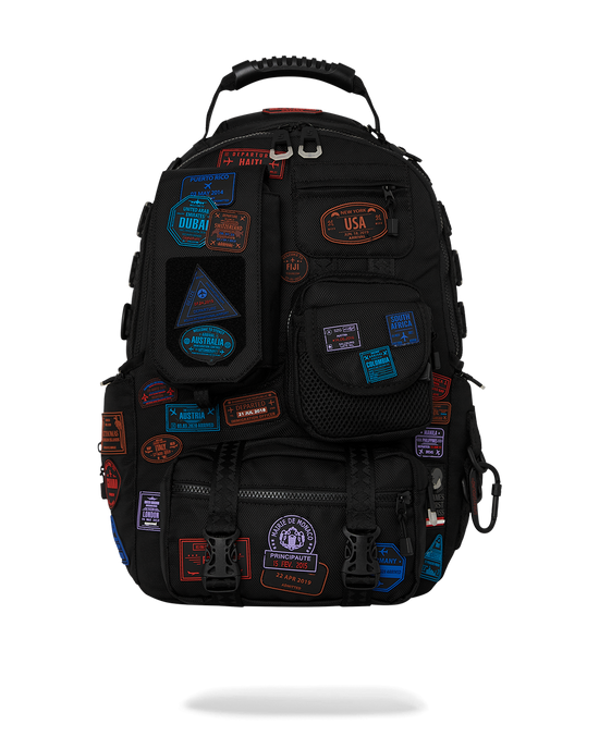 sprayground JAMES FIRST CLASS I GOT THESE STAMPS BACKPACK