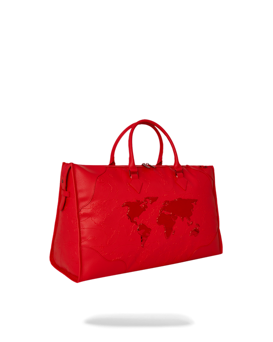 Sprayground JAMES FIRST CLASS RUBY RED PYRAMID LARGE DUFFLE