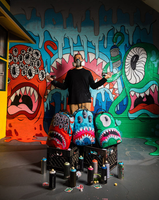 Sprayground JORGE RODRIGUEZ THE ARTIST COLLAB BLINKY SHARK BACKPACK