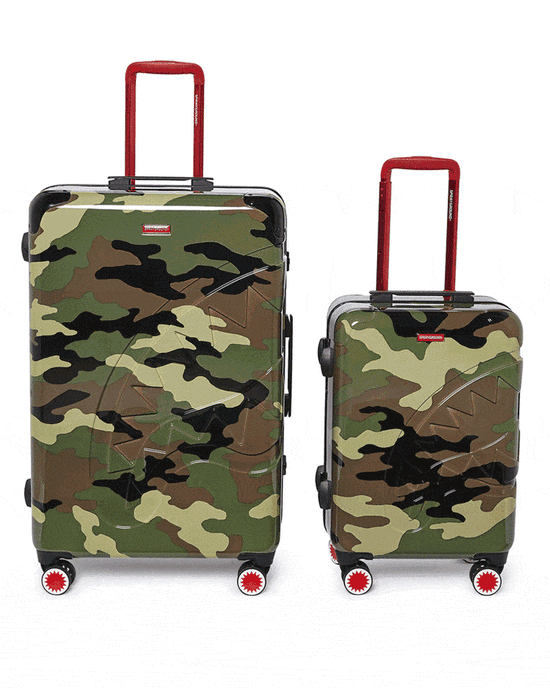 sprayground JUNGLE PARIS 2 PC LUGGAGE SET (CARRY-ON & FULL-SIZE)