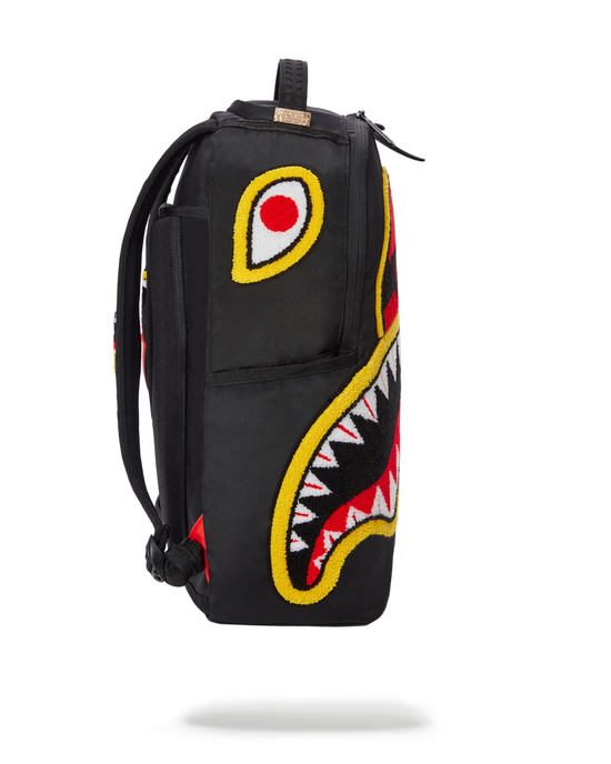 Sprayground JURASSIC PARK SHARK "CHENILLE SHARK" BACKPACK (DLXR)