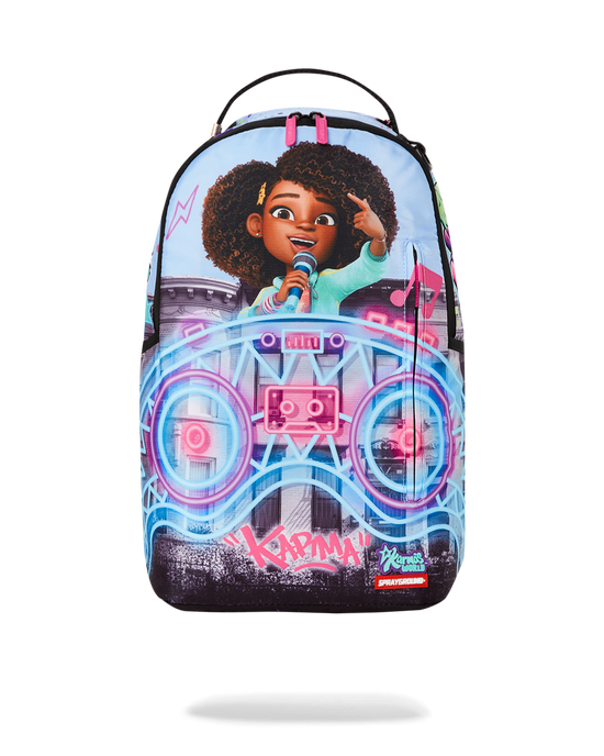 sprayground KARMA'S WORLD TURN UP THE VOLUME BACKPACK