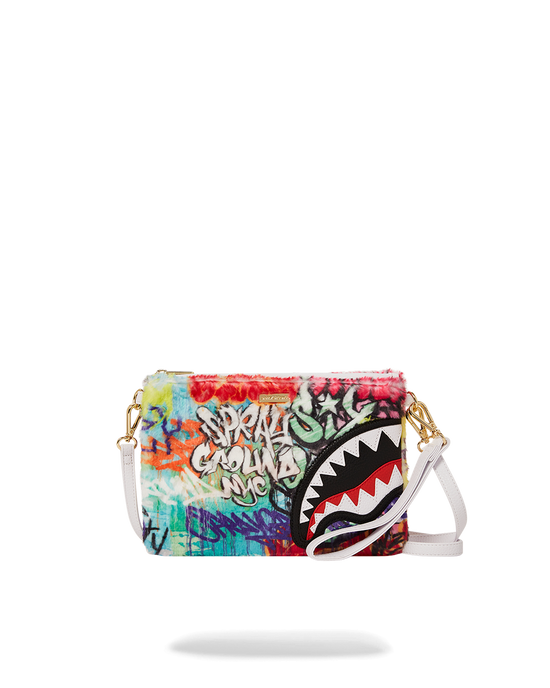 sprayground LE MONDE DES GRAFFITIS CROSSOVER CLUTCH