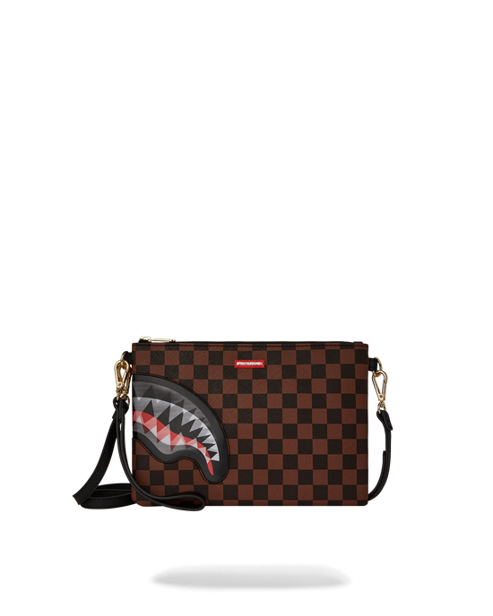 sprayground LENTICULAR EFFECTS CROSSOVER CLUTCH W/ SHOULDER STRAP