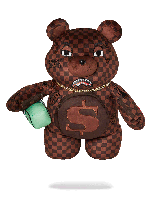 sprayground LENTICULAR EFFECTS MONEYBEAR TEDDYBEAR BACKPACK