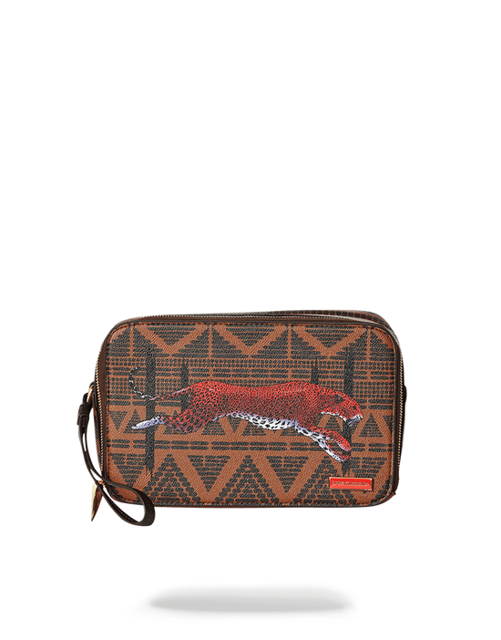 Sprayground LEOPARDS IN PARIS TOILETRY AKA MONEY BAG