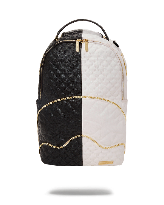 sprayground LEVELED UP SPLIT QUILT SHARK BACKPACK (DLXV)