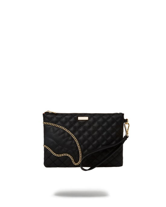 sprayground LEVELED UP SPLIT QUILT SHARK CROSSOVER CLUTCH