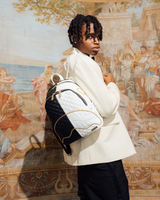 Sprayground LEVELED UP SPLIT QUILT SHARK SAVAGE BACKPACK