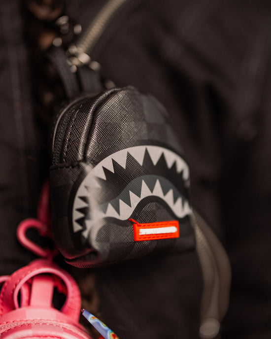 Sprayground LIGHTS OUT SHARKS IN PARIS BACKPACK KEYCHAIN