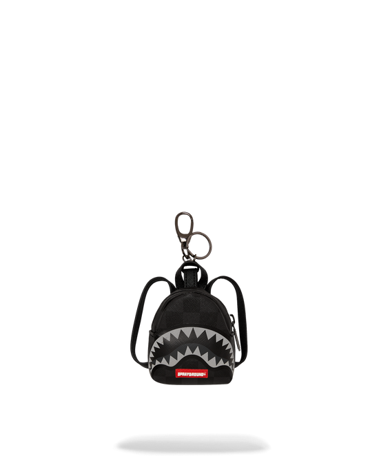 sprayground LIGHTS OUT SHARKS IN PARIS BACKPACK KEYCHAIN