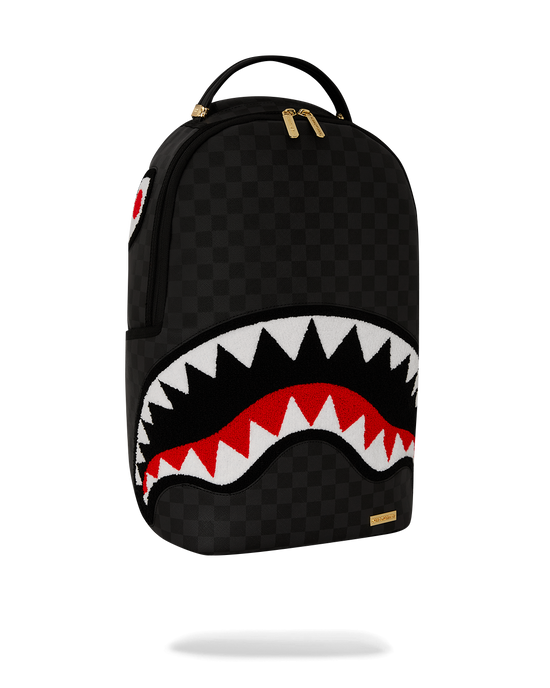 Sprayground LIGHTS OUT SHARKS IN PARIS CHENILLE SHARK BACKPACK