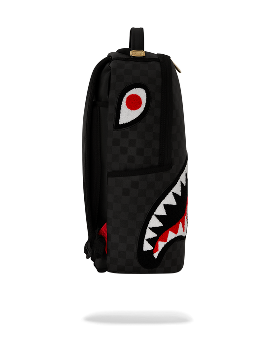 Sprayground LIGHTS OUT SHARKS IN PARIS CHENILLE SHARK BACKPACK