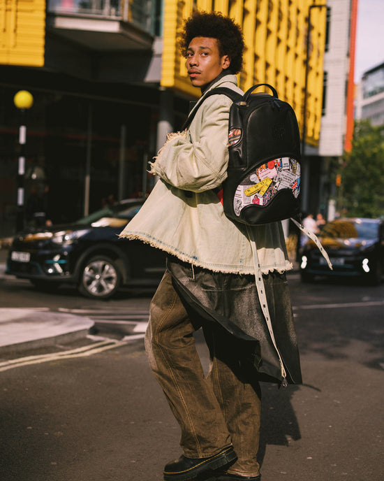 Sprayground LONDON FASHION WEEK MOODBOARD MONTAGE BACKPACK