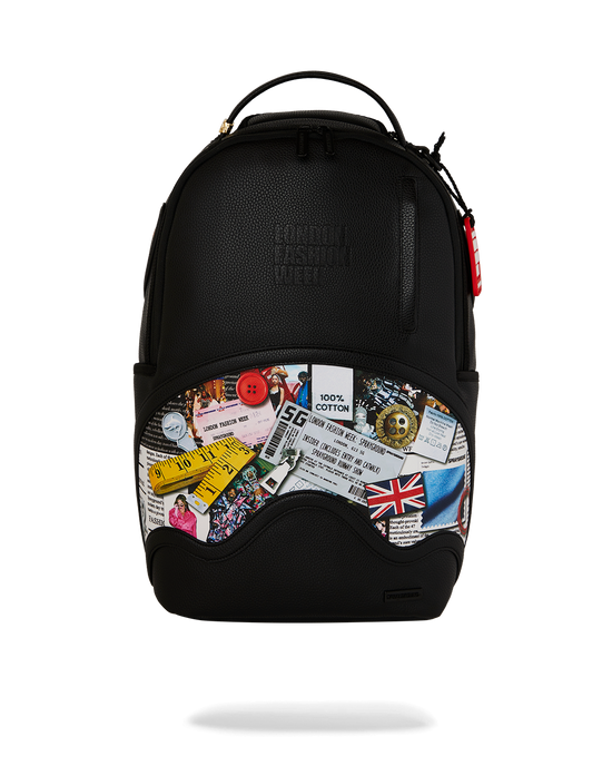 sprayground LONDON FASHION WEEK MOODBOARD MONTAGE BACKPACK
