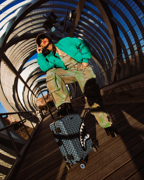 Sprayground MIDNIGHT MAGIC SHARKS IN PARIS HARD SHELL CARRY-ON LUGGAGE