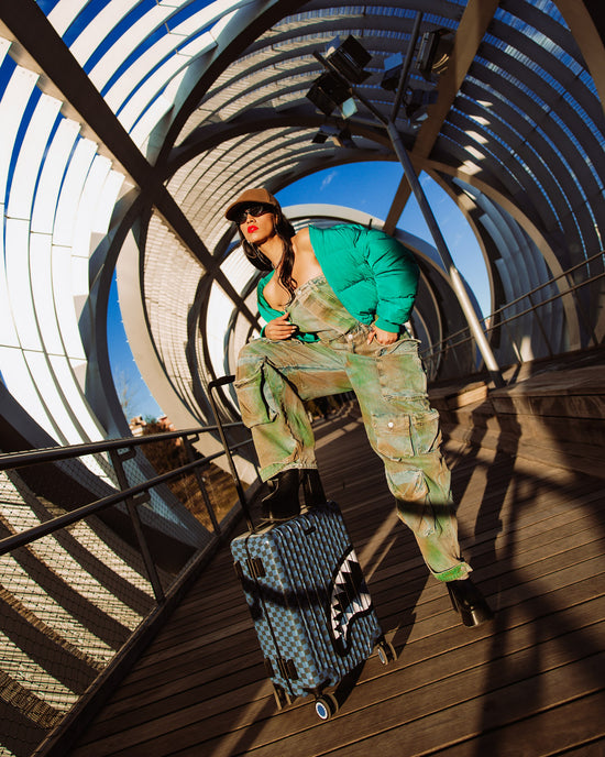 Sprayground MIDNIGHT MAGIC SHARKS IN PARIS HARD SHELL CARRY-ON LUGGAGE