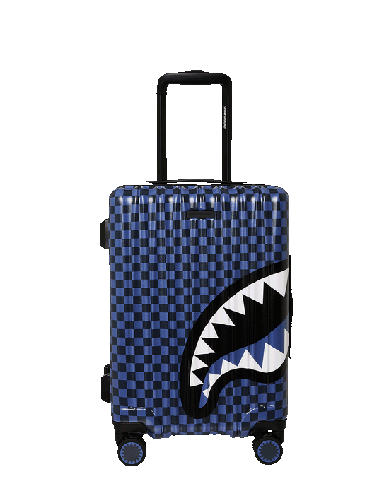 sprayground MIDNIGHT MAGIC SHARKS IN PARIS HARD SHELL CARRY-ON LUGGAGE