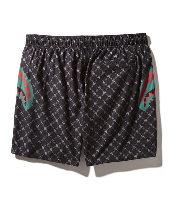 Sprayground MIDNIGHT MONEY PATTERN SHOTO SWIM TRUNKS