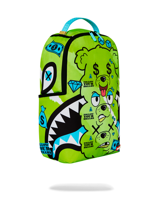 Sprayground MONEY BEAR SEEING TRIPLE DLXSR BACKPACK
