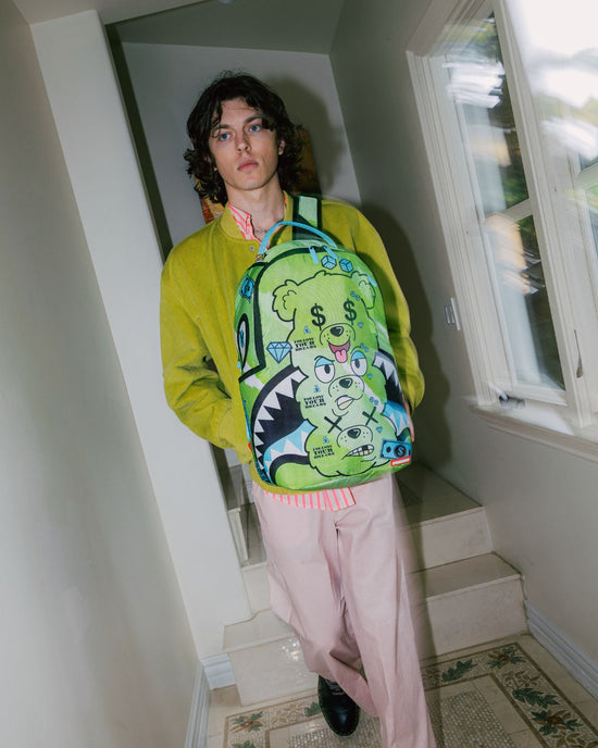 Sprayground MONEY BEAR SEEING TRIPLE DLXSR BACKPACK