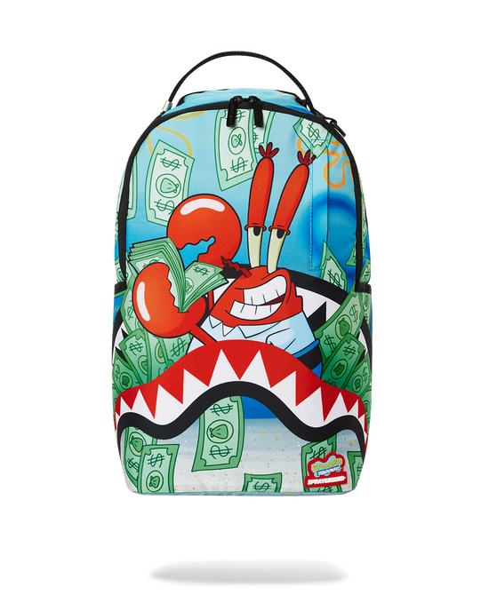 sprayground MR. KRABS ACCOUNTS PAYABLE DLXSR BACKPACK