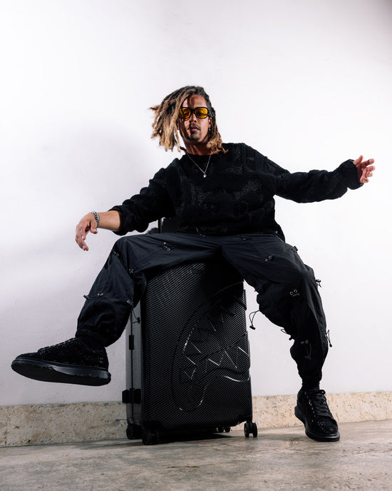 Sprayground NIGHTFALL SHARKITECTURE FULL-SIZE LUGGAGE