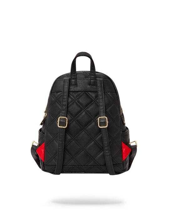 Sprayground NOIR QUILT GOLD CHAIN SHARK SAVAGE BACKPACK