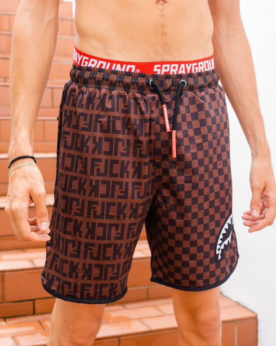Sprayground OFFENDED SPLIT THE CHECK CORTO SWIM TRUNKS