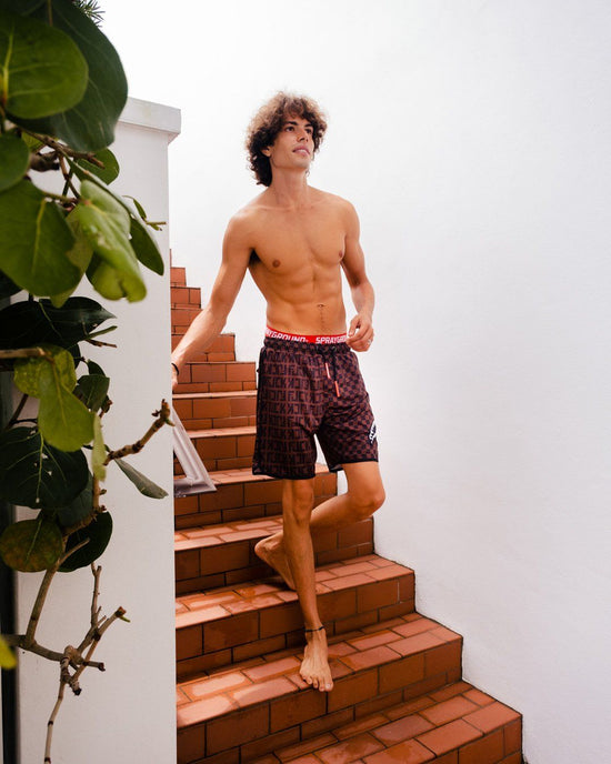 Sprayground OFFENDED SPLIT THE CHECK CORTO SWIM TRUNKS
