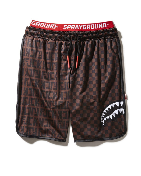 sprayground OFFENDED SPLIT THE CHECK CORTO SWIM TRUNKS