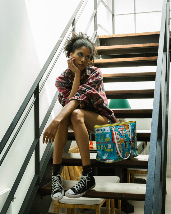 Sprayground OFFICIAL BASQUIAT MITCHELL CREW 1983 TOTE