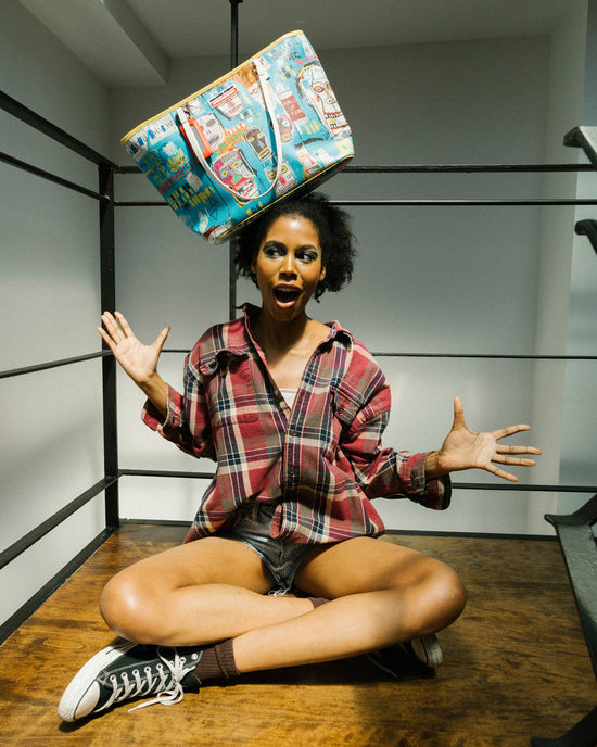 Sprayground OFFICIAL BASQUIAT MITCHELL CREW 1983 TOTE