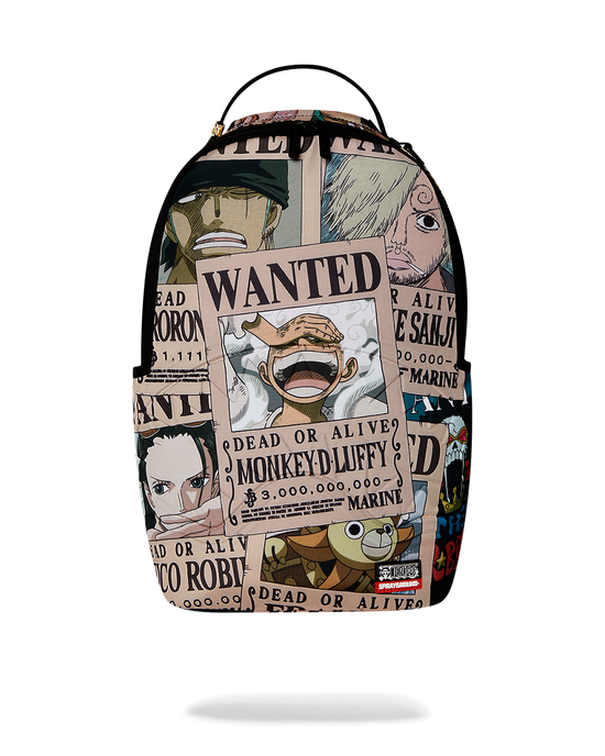 sprayground ONE PIECE WANTED SHARK POSTERS BACKPACK